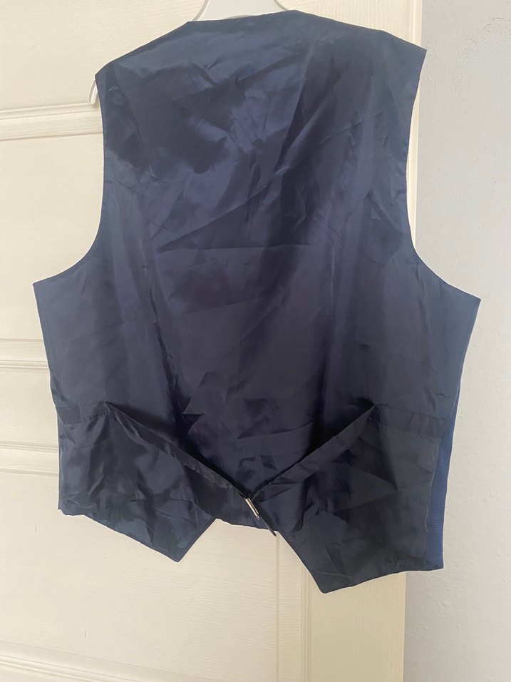 Düğmeli Lacivert Erkek Yelek - Görsel 3