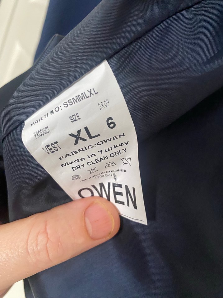 Düğmeli Lacivert Erkek Yelek - Görsel 4