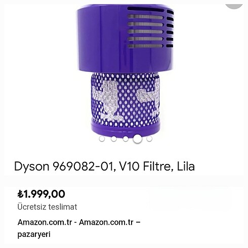 DYSON V10 HEPA FILTRE FULL ORJINAL