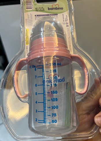 Pembe Renkli Bambino Bebek Biberonu - Görsel 3