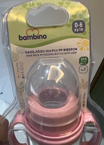 Pembe Renkli Bambino Bebek Biberonu - Görsel 2