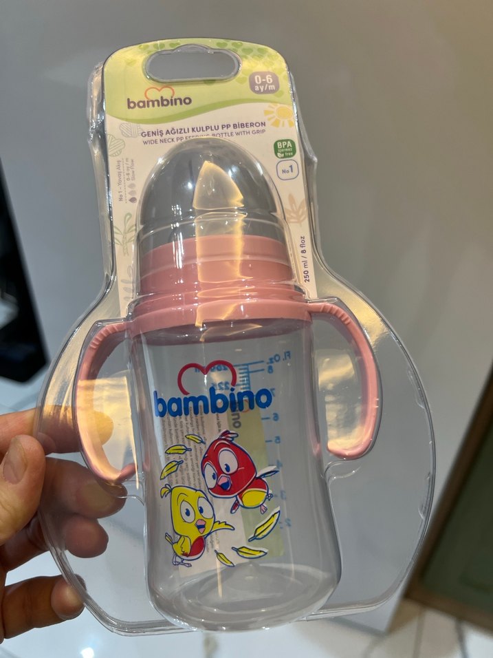 Pembe Renkli Bambino Bebek Biberonu - Görsel 4