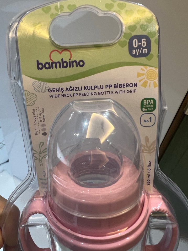 Pembe Renkli Bambino Bebek Biberonu - Görsel 2