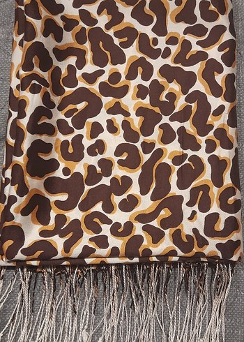 Beden ipekevi leopar şal
