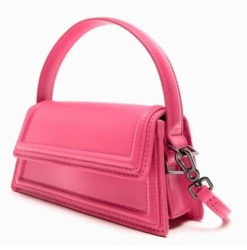 Zara pembe çanta