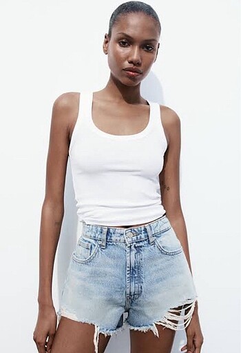 Zara jean şort