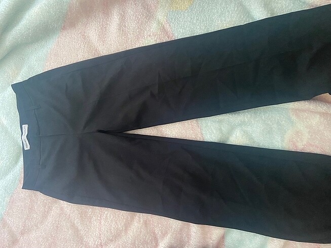 Bershka siyah kumaş pant