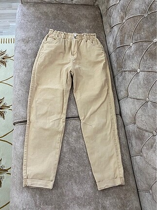 Bershka elastik belli pantolon