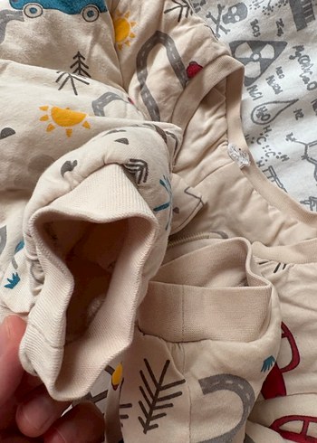 Erkek Çocuk Baskılı Fermuarlı Gri Tulum/2.5 tog - Görsel 5