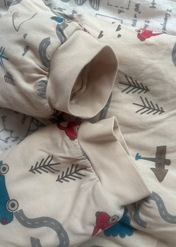 Erkek Çocuk Baskılı Fermuarlı Gri Tulum/2.5 tog - Görsel 8