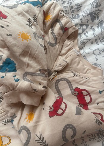 Erkek Çocuk Baskılı Fermuarlı Gri Tulum/2.5 tog - Görsel 7