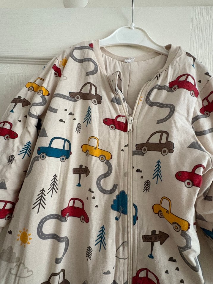 Erkek Çocuk Baskılı Fermuarlı Gri Tulum/2.5 tog - Görsel 2