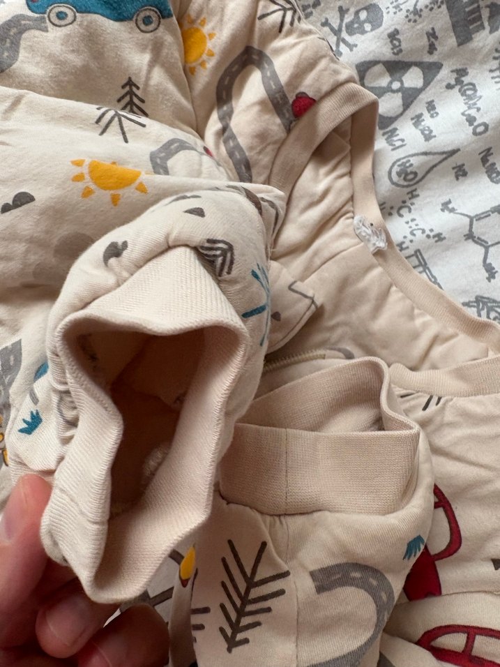 Erkek Çocuk Baskılı Fermuarlı Gri Tulum/2.5 tog - Görsel 5