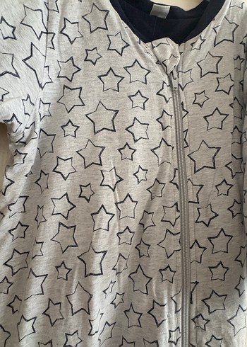 4 Yaş Beden Gri Erkek Çocuk Uzun Kollu Pijama