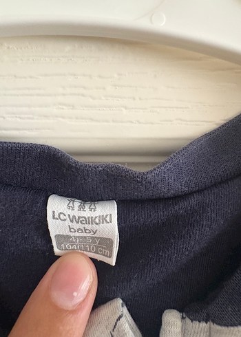 4 Yaş Beden gri Renk Gri Erkek Çocuk Uzun Kollu Pijama