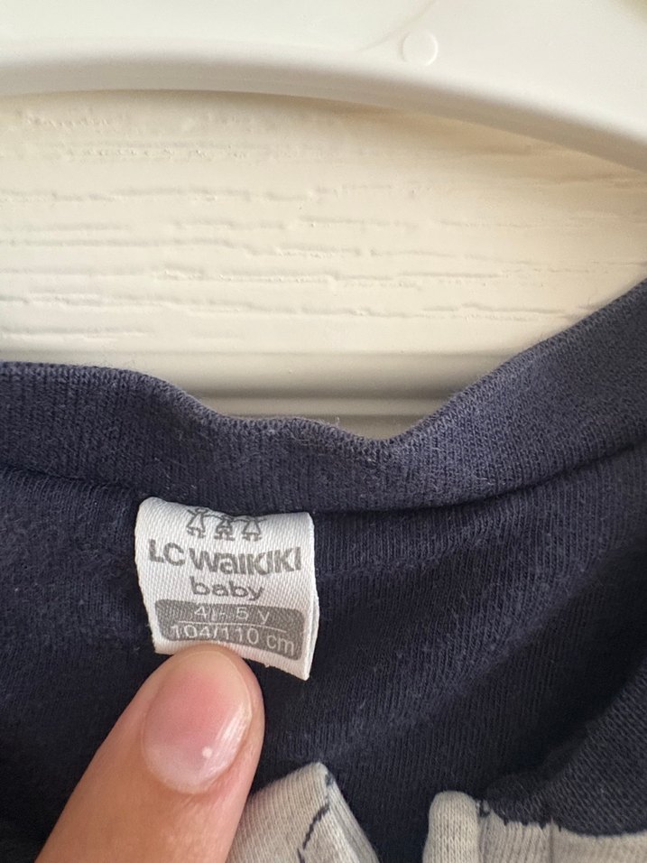 Gri Erkek Çocuk Uzun Kollu Pijama/ 2.5 tog - Görsel 3