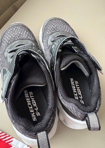 Gri Erkek Çocuk Spor Ayakkabı Velcro - Görsel 3