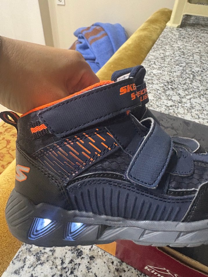 Mavi Erkek Çocuk Spor Ayakkabı Velcro - Görsel 4