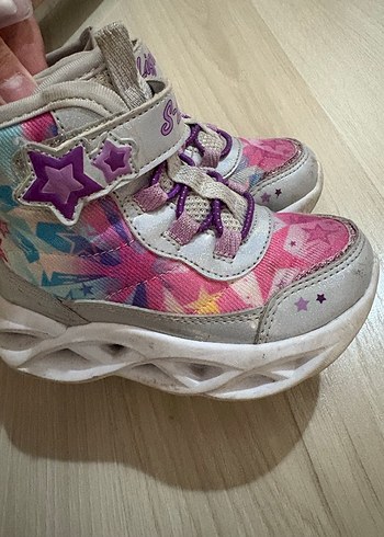 Kız Çocuk Renkli Bağcıklı Spor Ayakkabı - Görsel 2