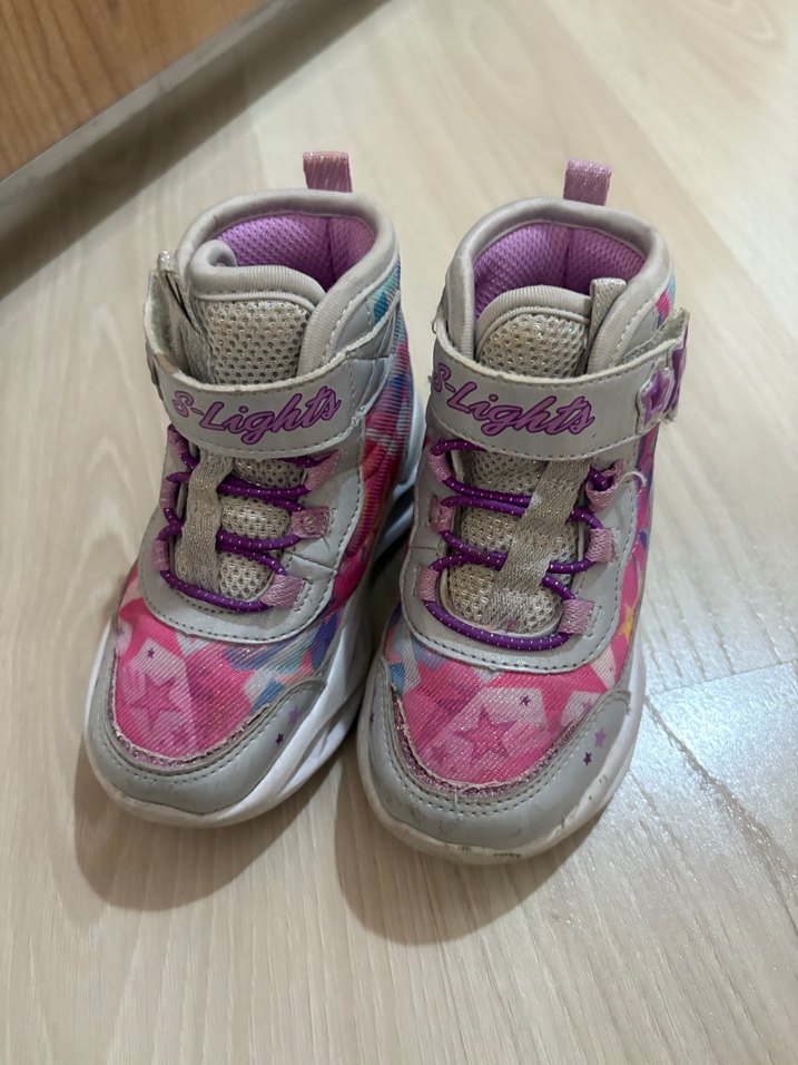 Kız Çocuk Renkli Bağcıklı Spor Ayakkabı - Görsel 5