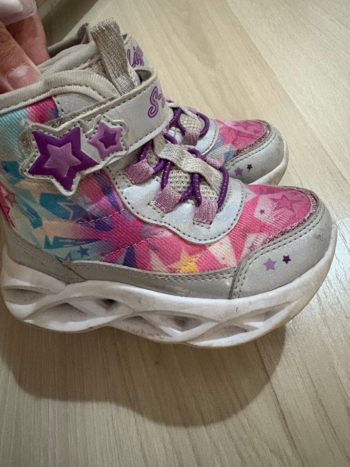 Kız Çocuk Renkli Bağcıklı Spor Ayakkabı - Görsel 2