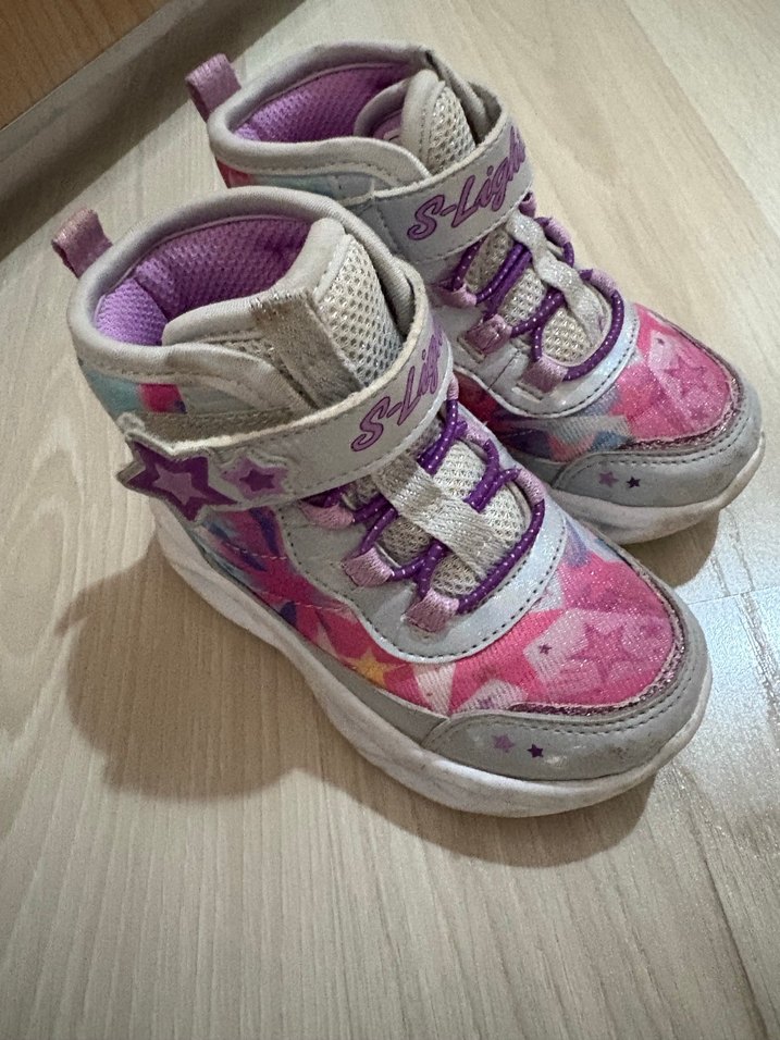 Kız Çocuk Renkli Bağcıklı Spor Ayakkabı - Görsel 3