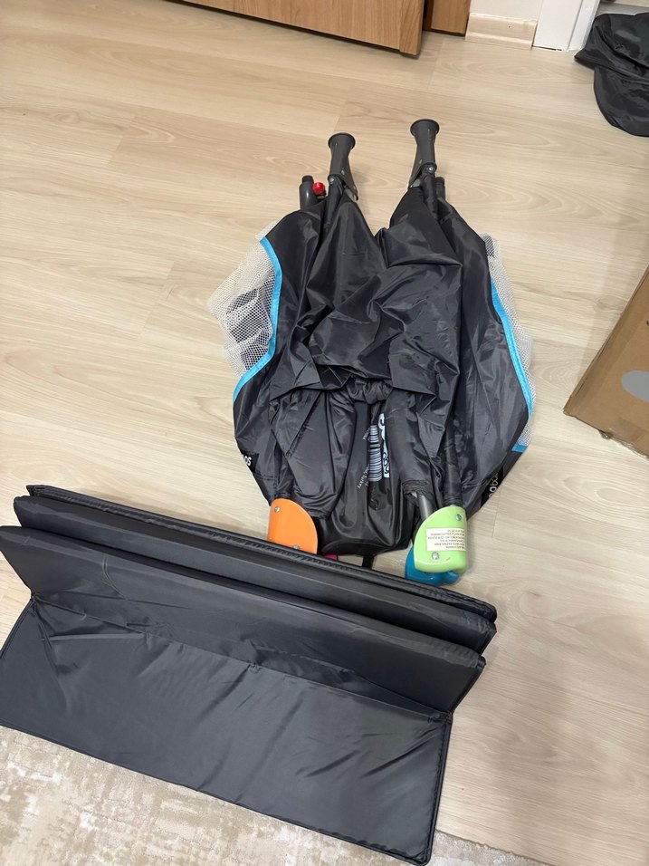 Soo Baby gri Bebek Park Yatak - Görsel 4