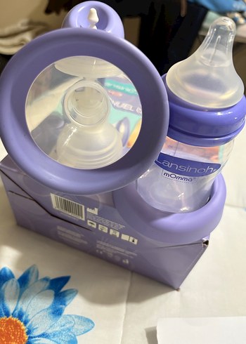 Pastel Mor Lansinoh Göğüs Pompası - Görsel 4