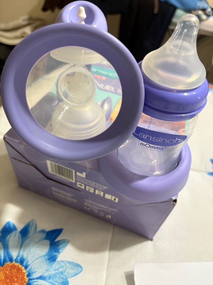 Pastel Mor Lansinoh Göğüs Pompası - Görsel 4