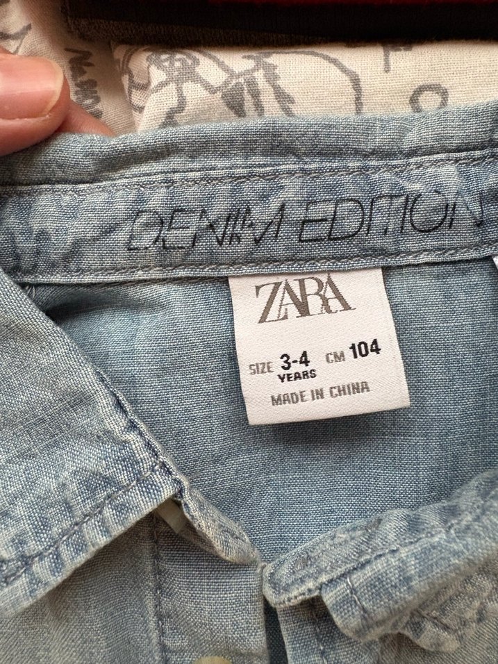 Erkek Gri Denim Kısa Kollu Gömlek - Görsel 2