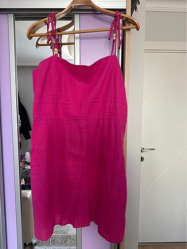 xl Beden pembe Renk Mango Elbise