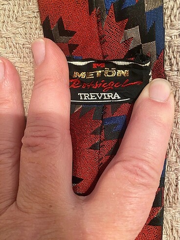 Kravat, Rotsiegel Trevira -bordo/lacivert - Görsel 3