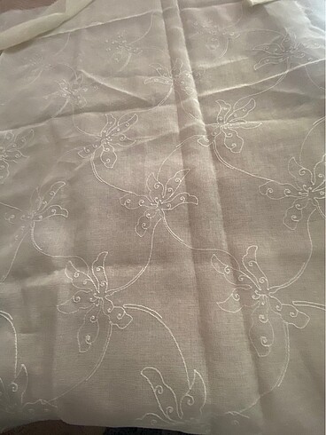 Parça tül perde_krem renk,detaylar açıklamada - Görsel 6