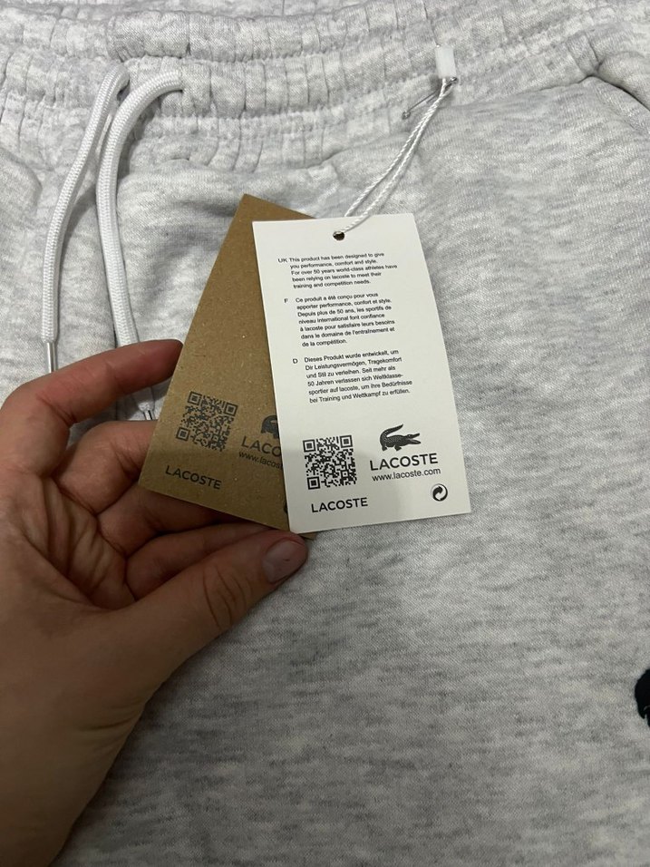 Lacoste Gri Rahat Kesim Erkek Eşofman Altı - Görsel 3