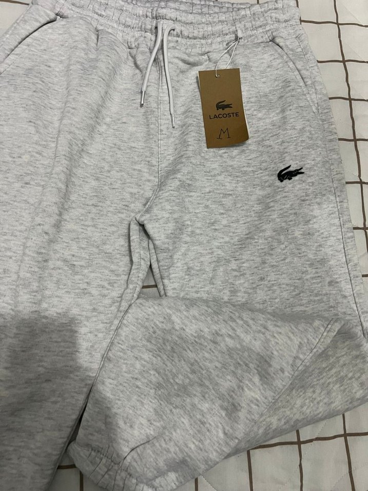 Lacoste Gri Rahat Kesim Erkek Eşofman Altı - Görsel 2