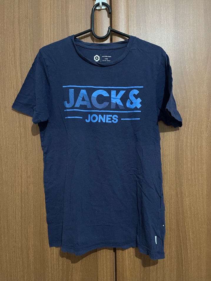 Jack & Jones Baskılı Lacivert Erkek Tişört - Görsel 2