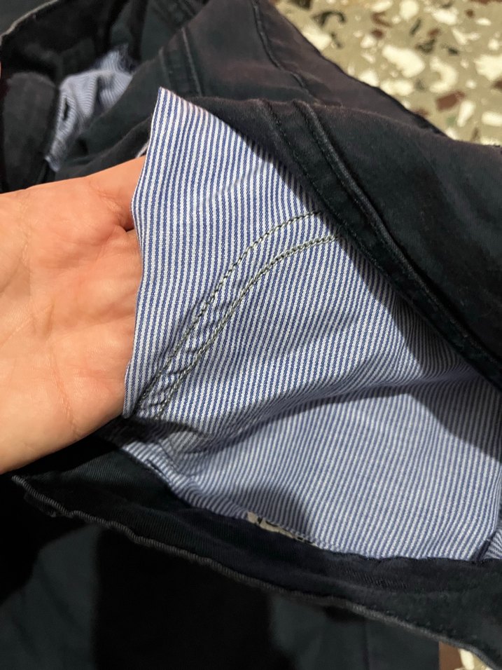 Erkek Lacivert Denim Pantolon Düğmeli - Görsel 3