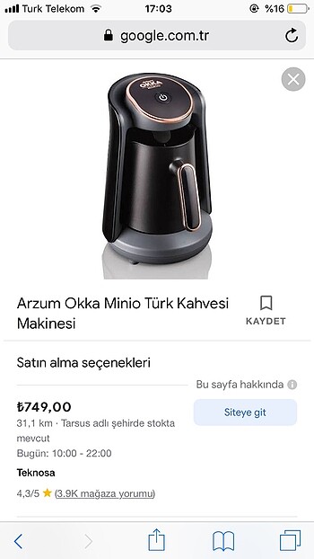 Kahve makinası