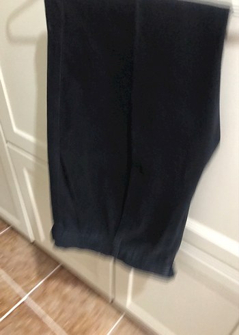 Siyah  kanvars Kiğılı pantalon - Görsel 2