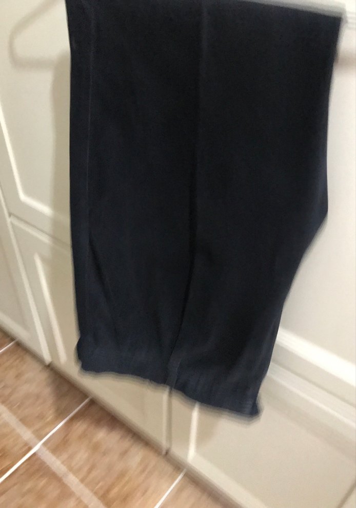 Siyah  kanvars Kiğılı pantalon - Görsel 2