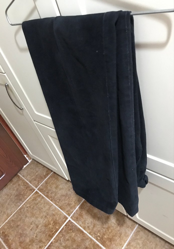 Siyah  kanvars Kiğılı pantalon - Görsel 3