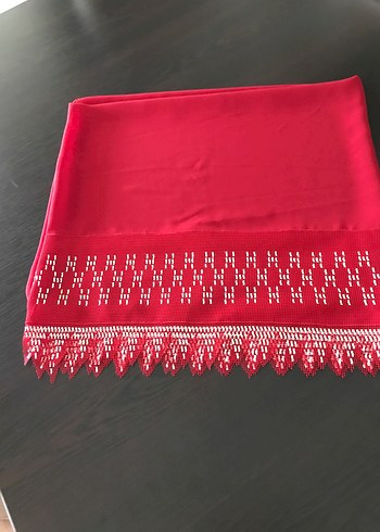 Kırmızı tel kırma Mevlüt örtüsü - Görsel 3