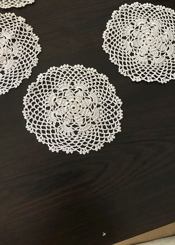 Bohem Dantel Yuvarlak  bardak altlığı - Görsel 3