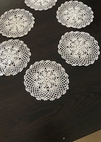 Bohem Dantel Yuvarlak  bardak altlığı - Görsel 2