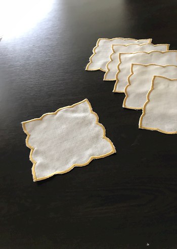 İşlemeli kahve servis Seti - Görsel 3