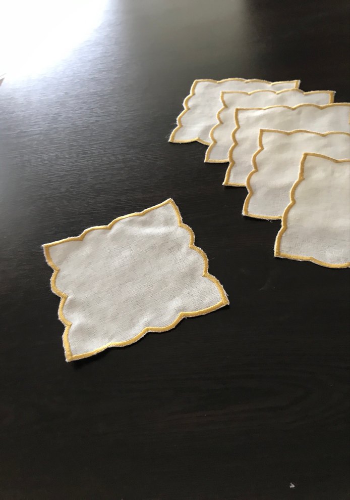 İşlemeli kahve servis Seti - Görsel 3