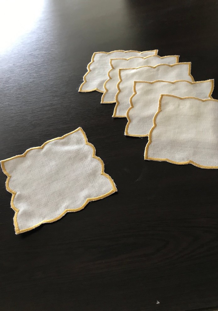 İşlemeli kahve servis Seti - Görsel 4