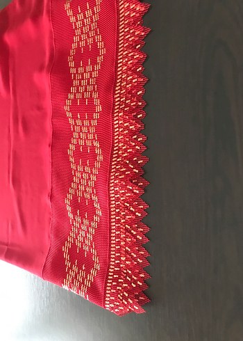 Kırmızı Tel kırma Mevlüt örtüsü - Görsel 4