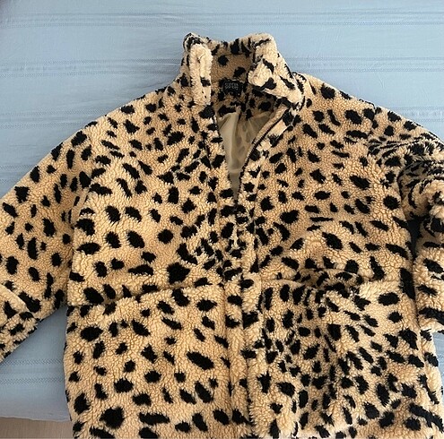 m Beden Leopar desenli mont