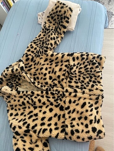 m Beden çeşitli Renk Leopar desenli mont